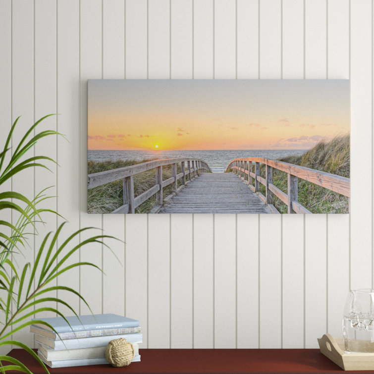Haus am Meer Wandbild zum Strand & Bewertungen | Wayfair.de